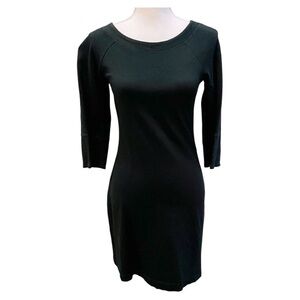 Theory Black 3/4 Sleeve Sheath Dress Size 4